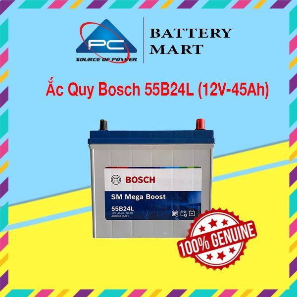Ắc Quy BOSCH 55B24L/LS 12V-45AH - ảnh 2