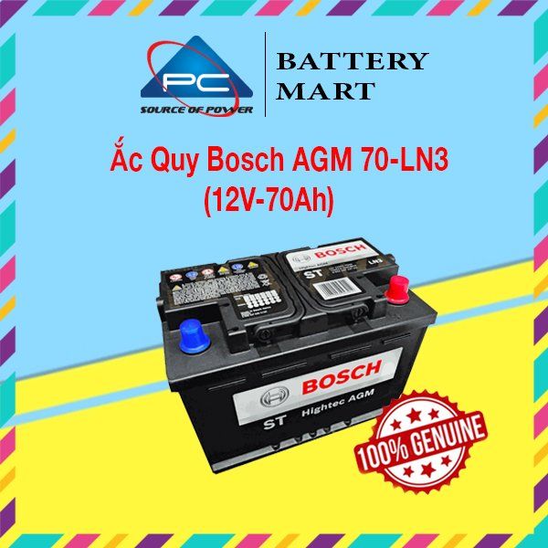 Ắc Quy BOSCH AGM LN3 12V-70AH - ảnh 2