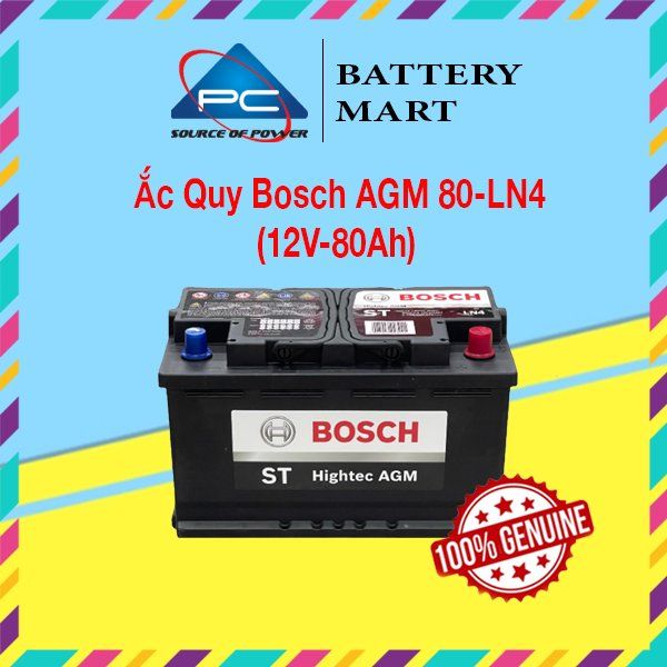 Ắc Quy BOSCH AGM LN4 12V-80AH - ảnh 2