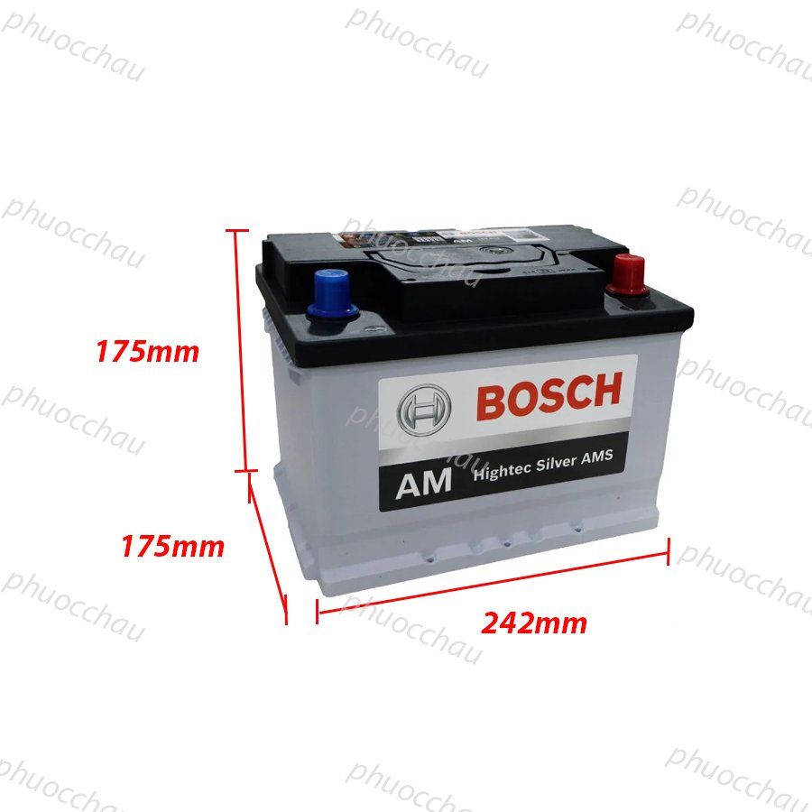 Ắc Quy BOSCH DIN 562.051 12V-62AH - ảnh 2