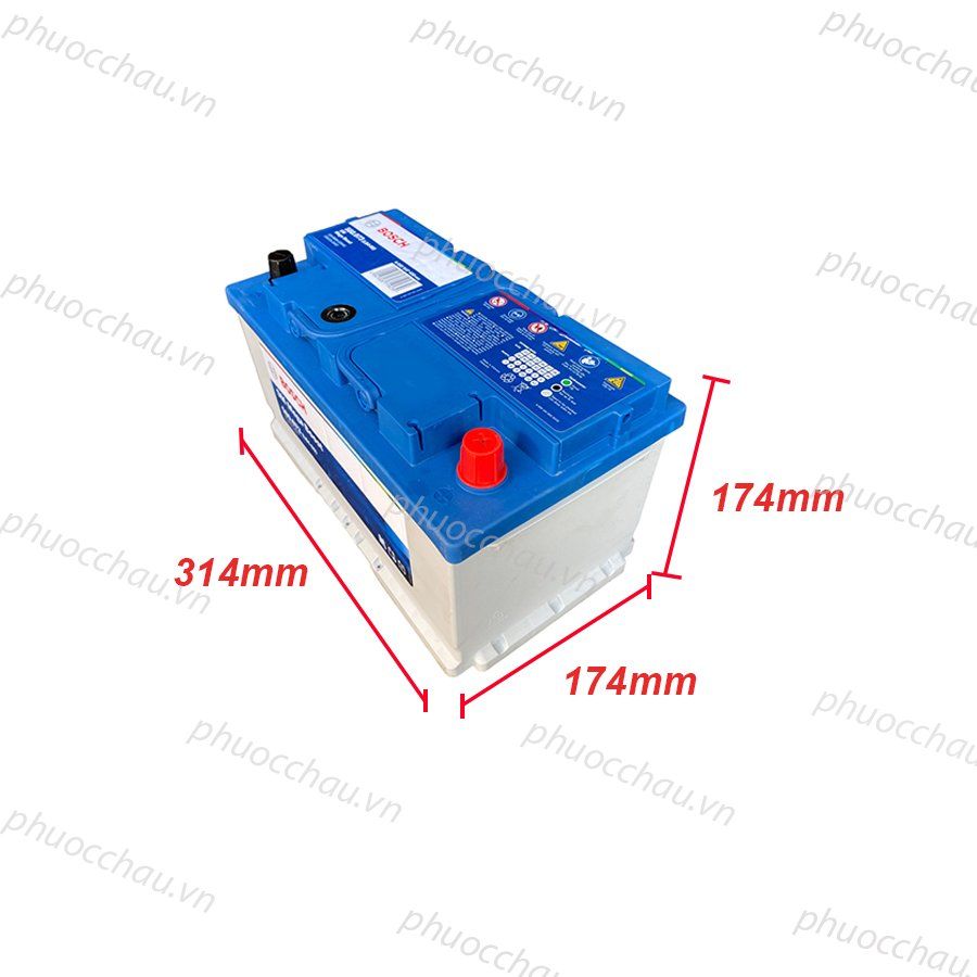 Ắc Quy BOSCH DIN 580.073 12V-80AH - ảnh 3