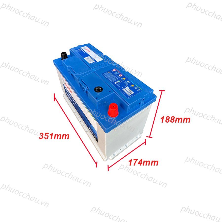 Ắc Quy BOSCH DIN 600.085 12V-100AH - ảnh 3
