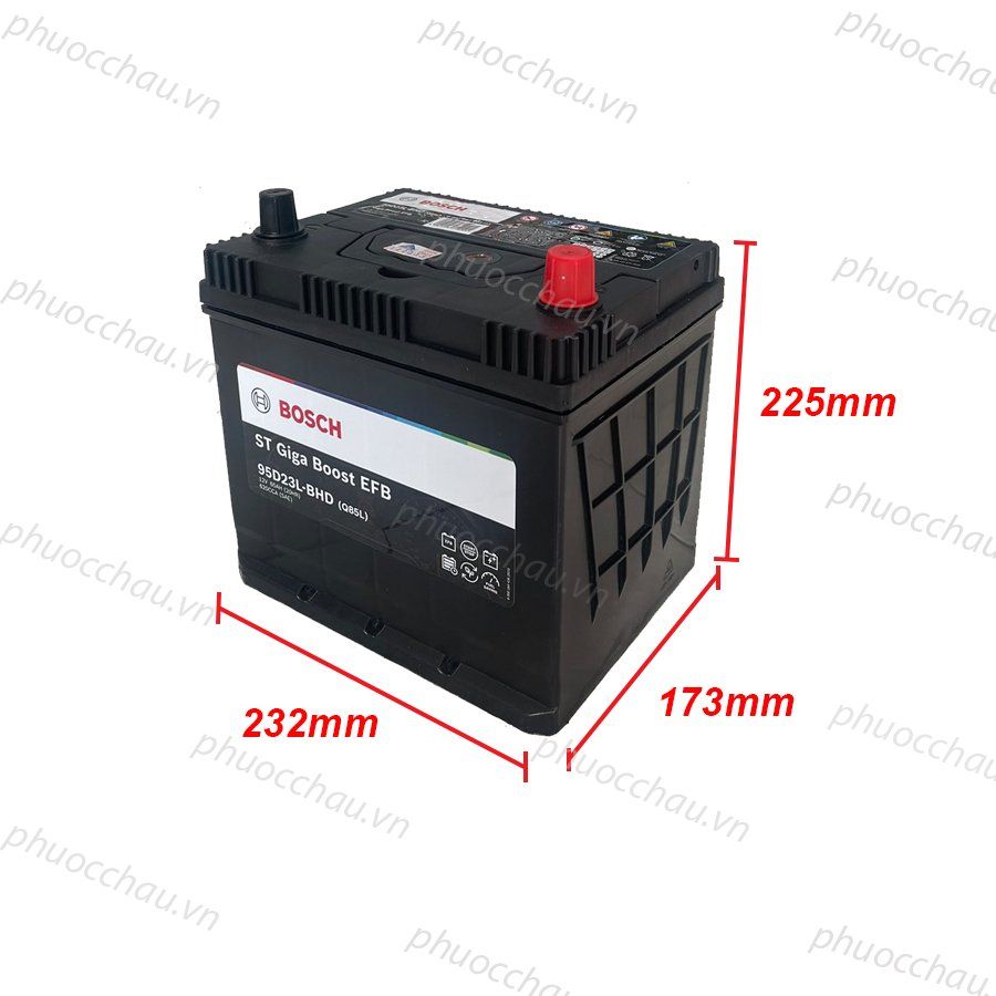 Ắc Quy BOSCH EFB Q-85 95D23L 12V-65AH - ảnh 3
