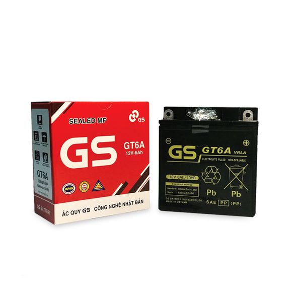 ẮC QUY GS GT6A (12V, 12V-6AH