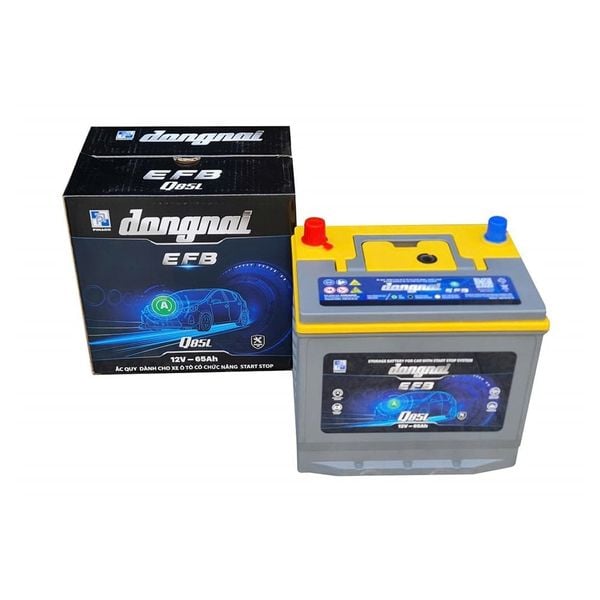 ẮC QUY GS ĐỒNG NAI EFB Q85 (12V-65AH), 12V-65AH