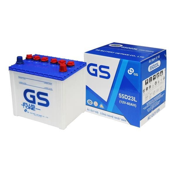 ẮC QUY GS 55D23L (12V-60AH), 12V-60AH