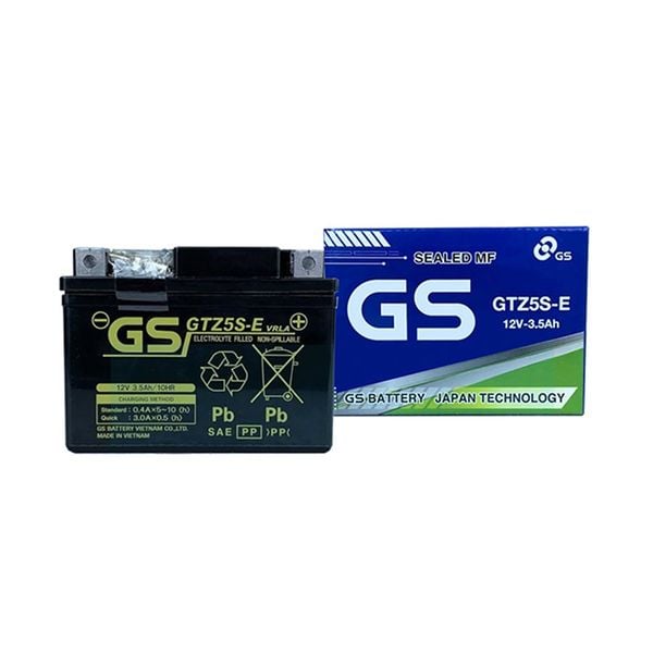 ẮC QUY GS GTZ5S E, 12V-5AH