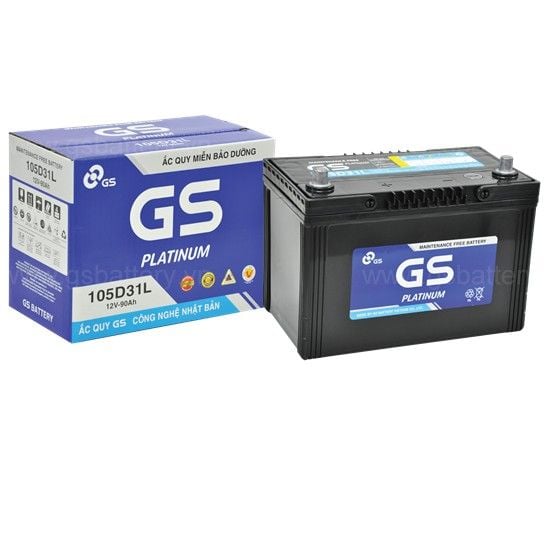 ẮC QUY GS MF 105D31L, 12V-90AH