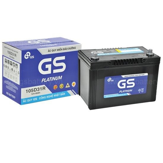 ẮC QUY GS MF 105D31R, 12V-90AH