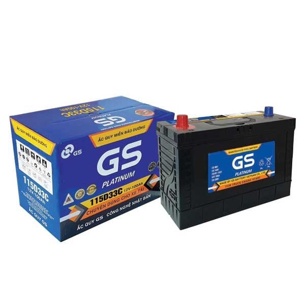 ẮC QUY GS MF 115D33C, 33V-100AH