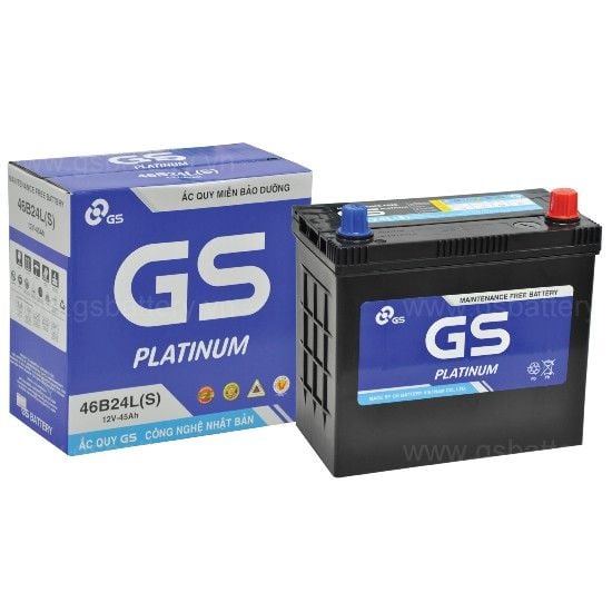 ẮC QUY GS MF 46B24LS, 12V-45AH