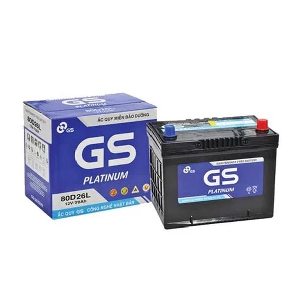 ẮC QUY GS MF 80D26L, 12V-70AH