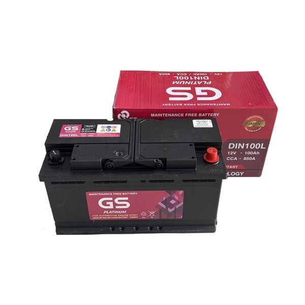 ẮC QUY GS MF DIN100L, 12V-100AH