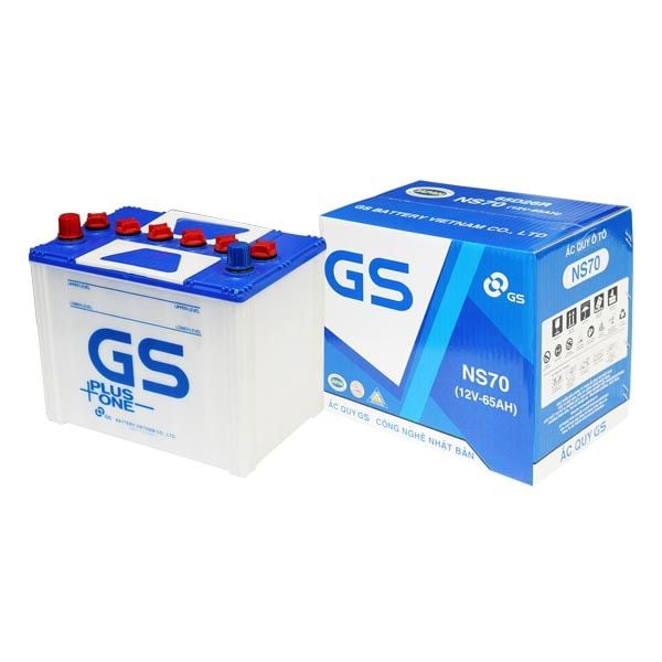 ẮC QUY GS NS70 (12V-65AH), 12V-65AH