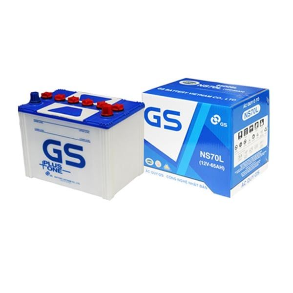 ẮC QUY GS NS70L (12V-65AH), 12V-65AH