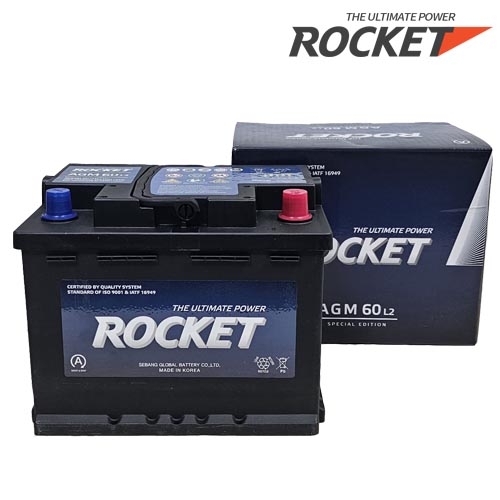 ẮC QUY ROCKET, STAR-STOP AGM L2, 12V-60AH - ảnh 3