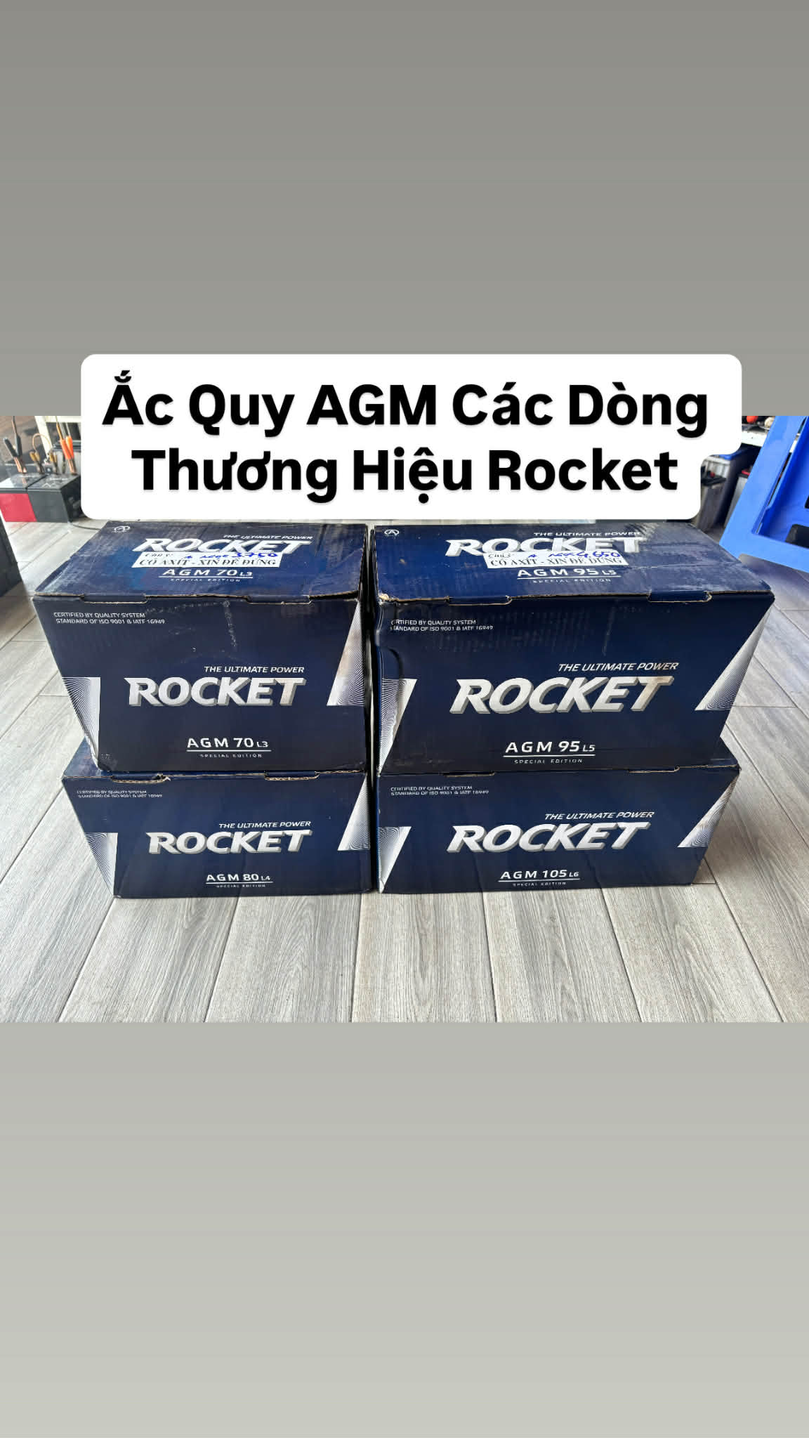 Sản phẩm ắc quy chính hãng